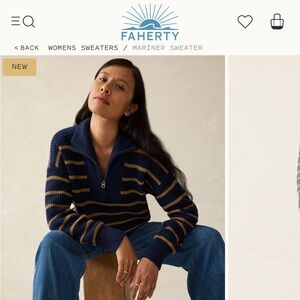 Brand new never worn Faherty sweater.